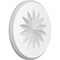 Ekena Millwork Standard Grayson Flower Rosette With Beveled Edge, 7"W x 7"H x 1/2"P ROSP070X070X050GRY10 - alternate 1